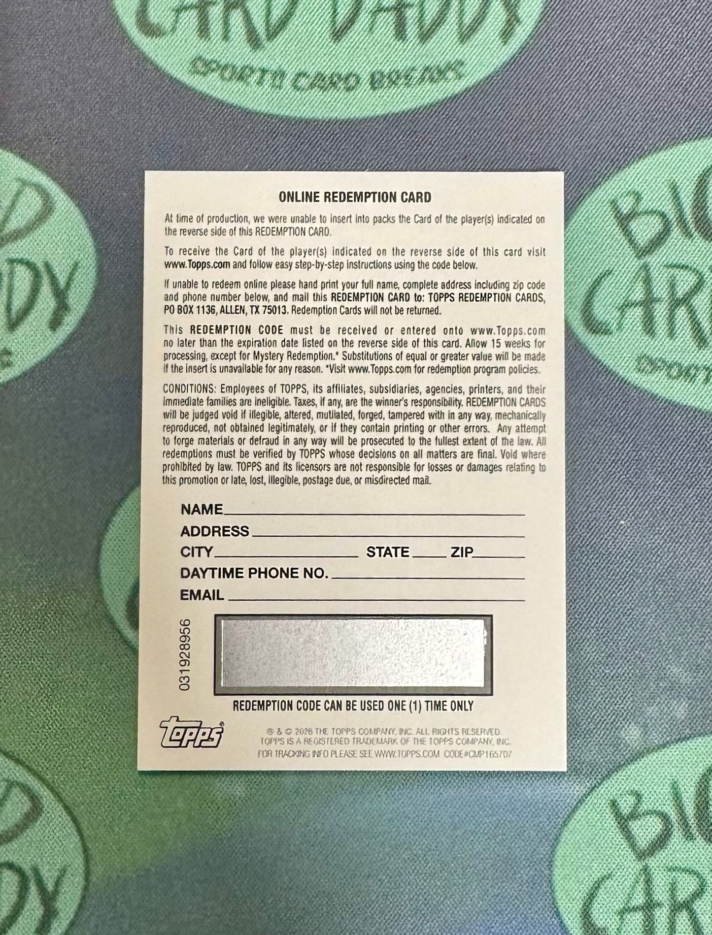 Nico Collins Veteran Class Autograph Redemption /150 (UNREDEEMED)