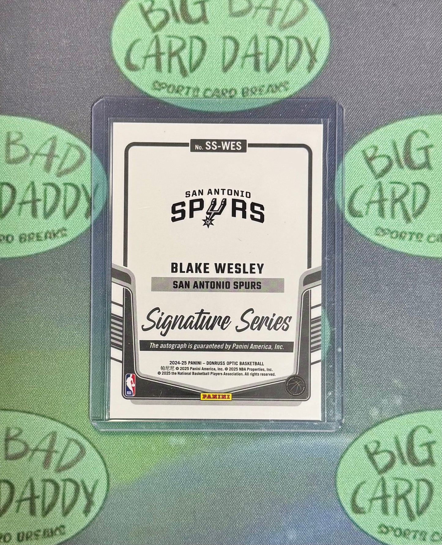 Blake Wesley Optic Signature Series Auto