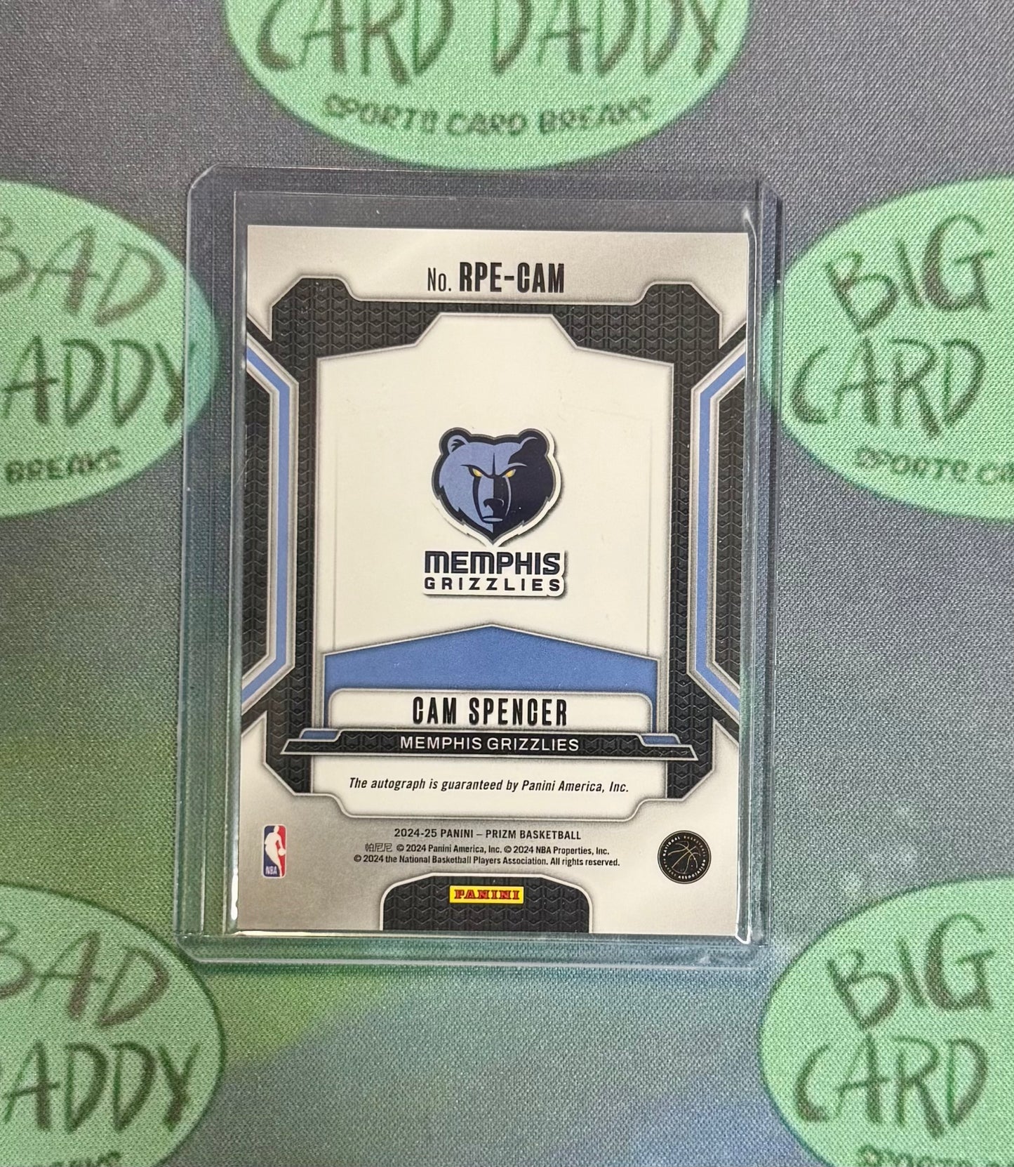 Cam Spencer Prizm Rookie Penmanship Auto