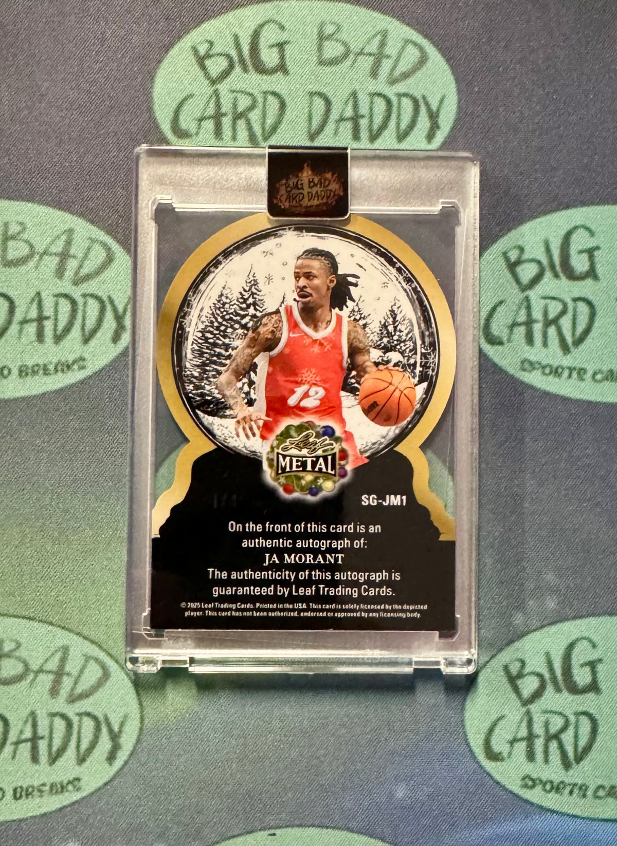 Ja Morant Leaf Metal Snow Globe Auto /4