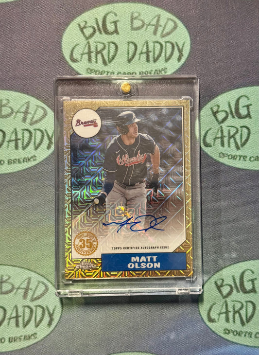 Matt Olson Topps Chrome Mojo Auto /99