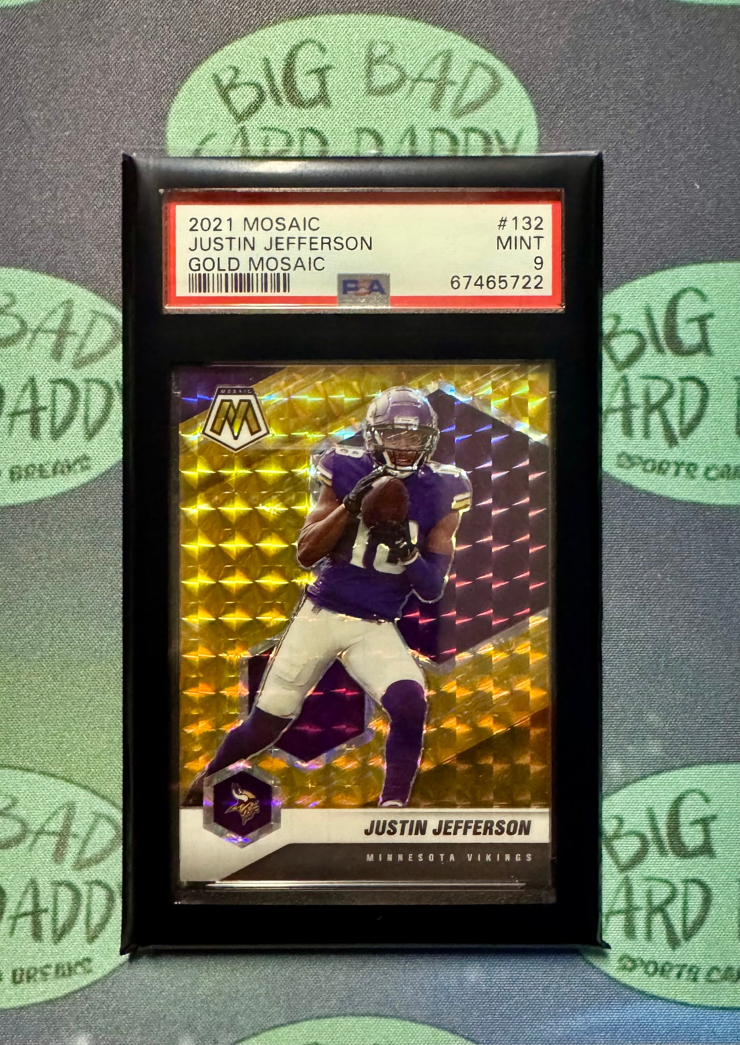 Justin Jefferson 2022 Mosaic Gold /10 psa 9