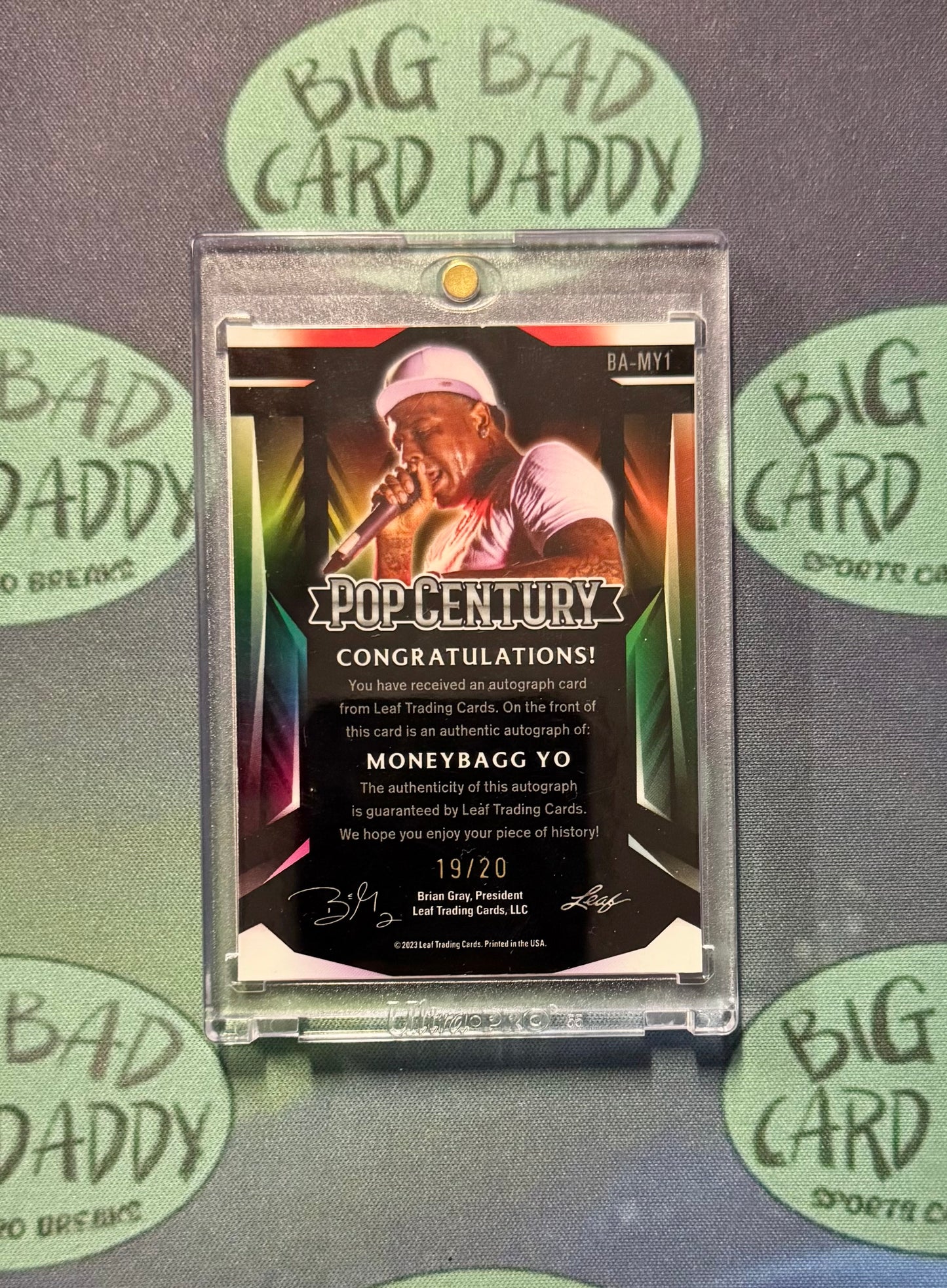 Moneybagg Yo Leaf Pop Century Auto /20