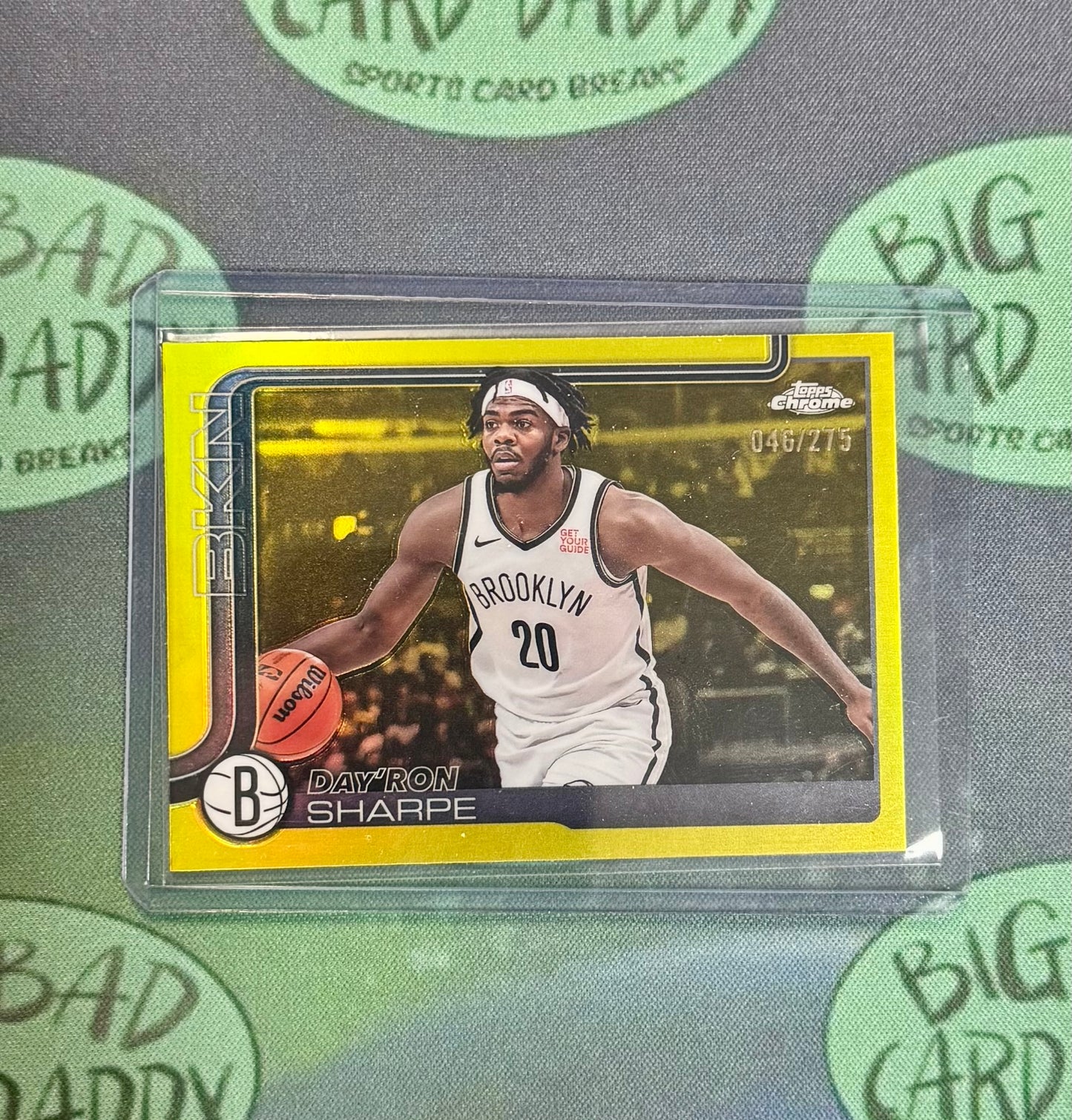 Day’Ron Sharpe Topps Chrome Yellow /275
