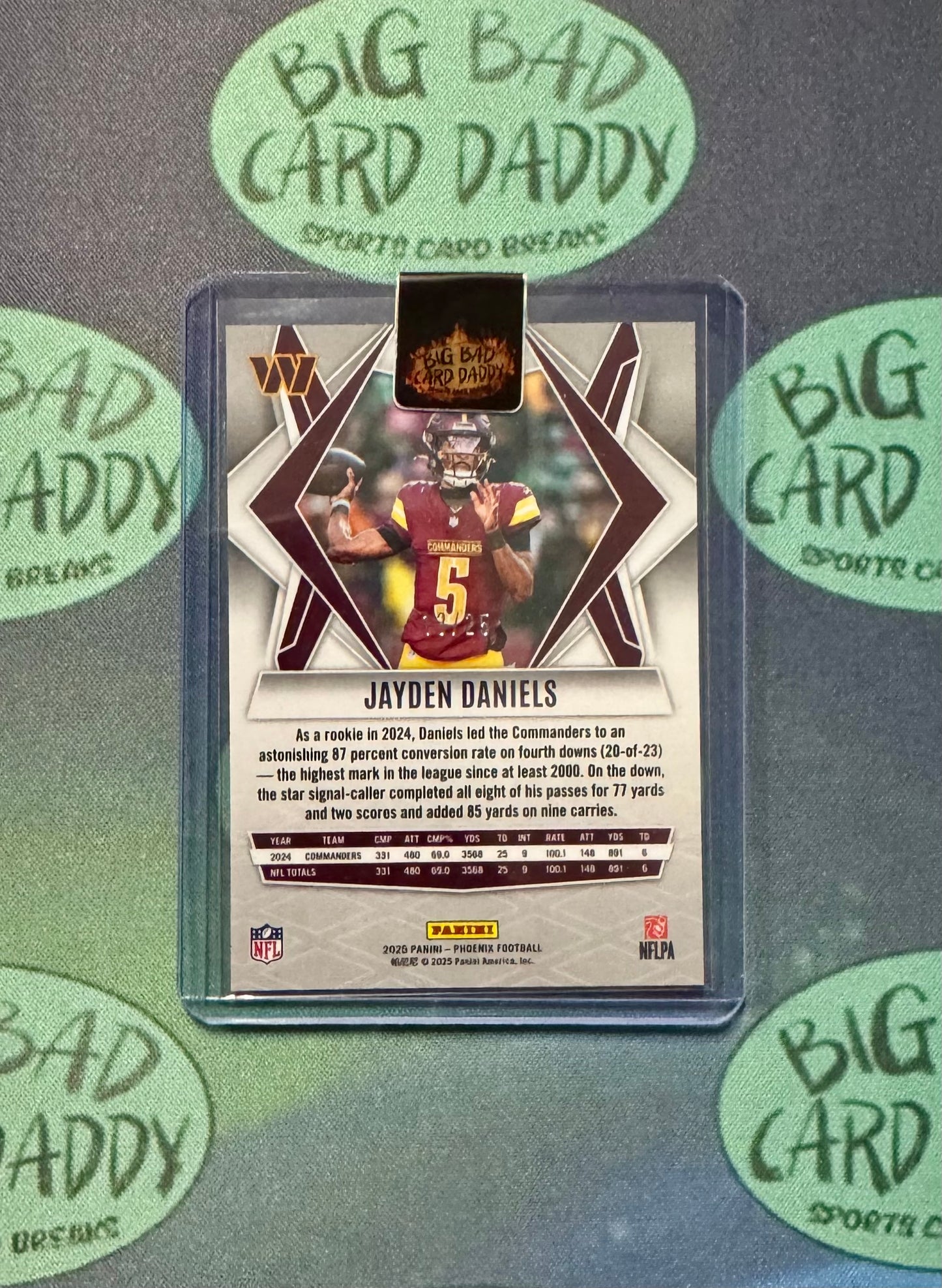 Jayden Daniels Green Seismic /25