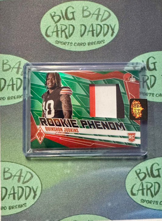 Quinshon Judkins Rookie Phenom /99 3 color patch