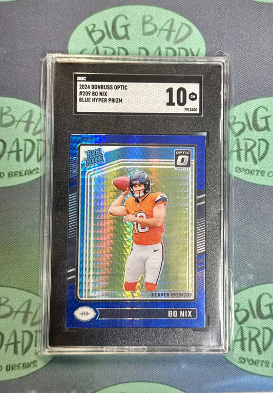 Bo Nix Optic Blue Hyper SGC 10