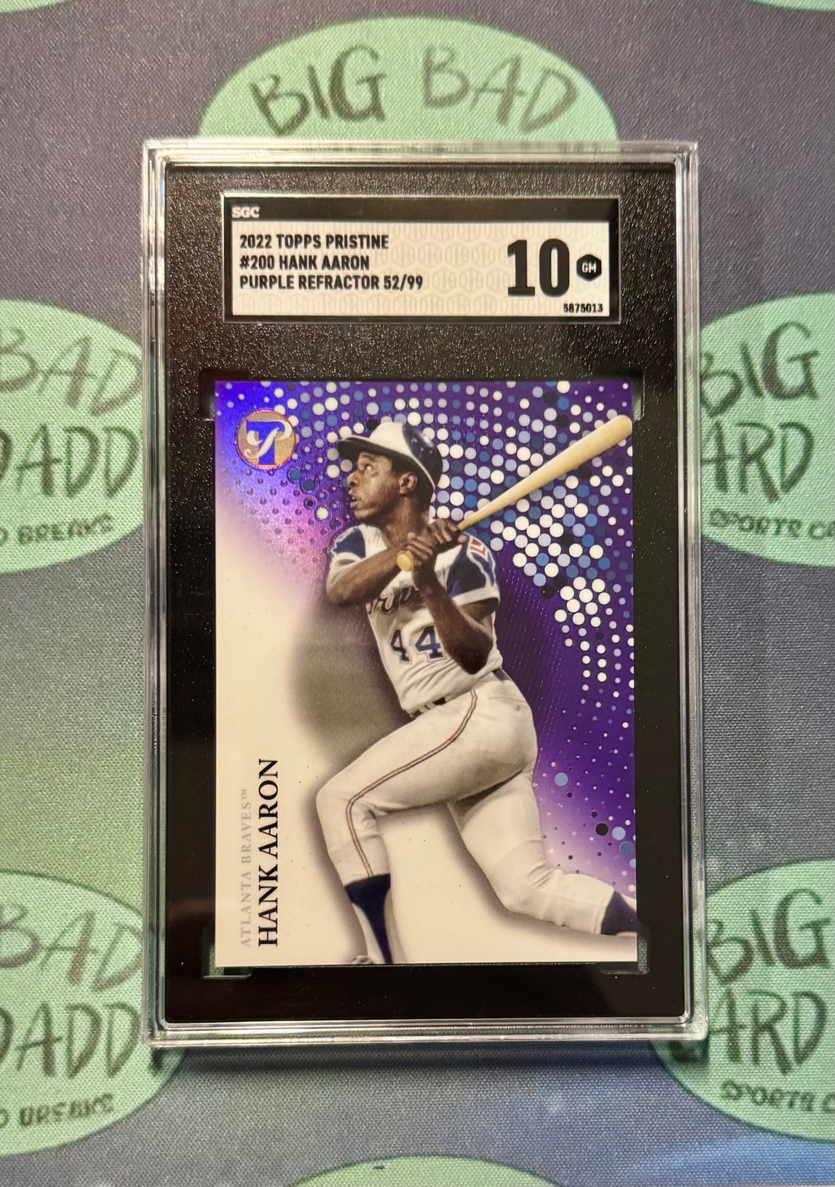 Hank Aaron Topps Pristine /99 SGC 10 Tuxedo