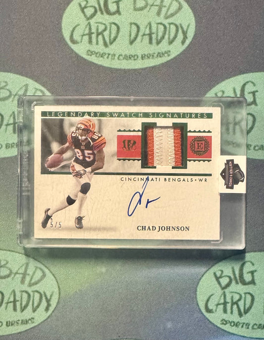 Chad Johnson (Ochocinco) Encased Patch Auto /5