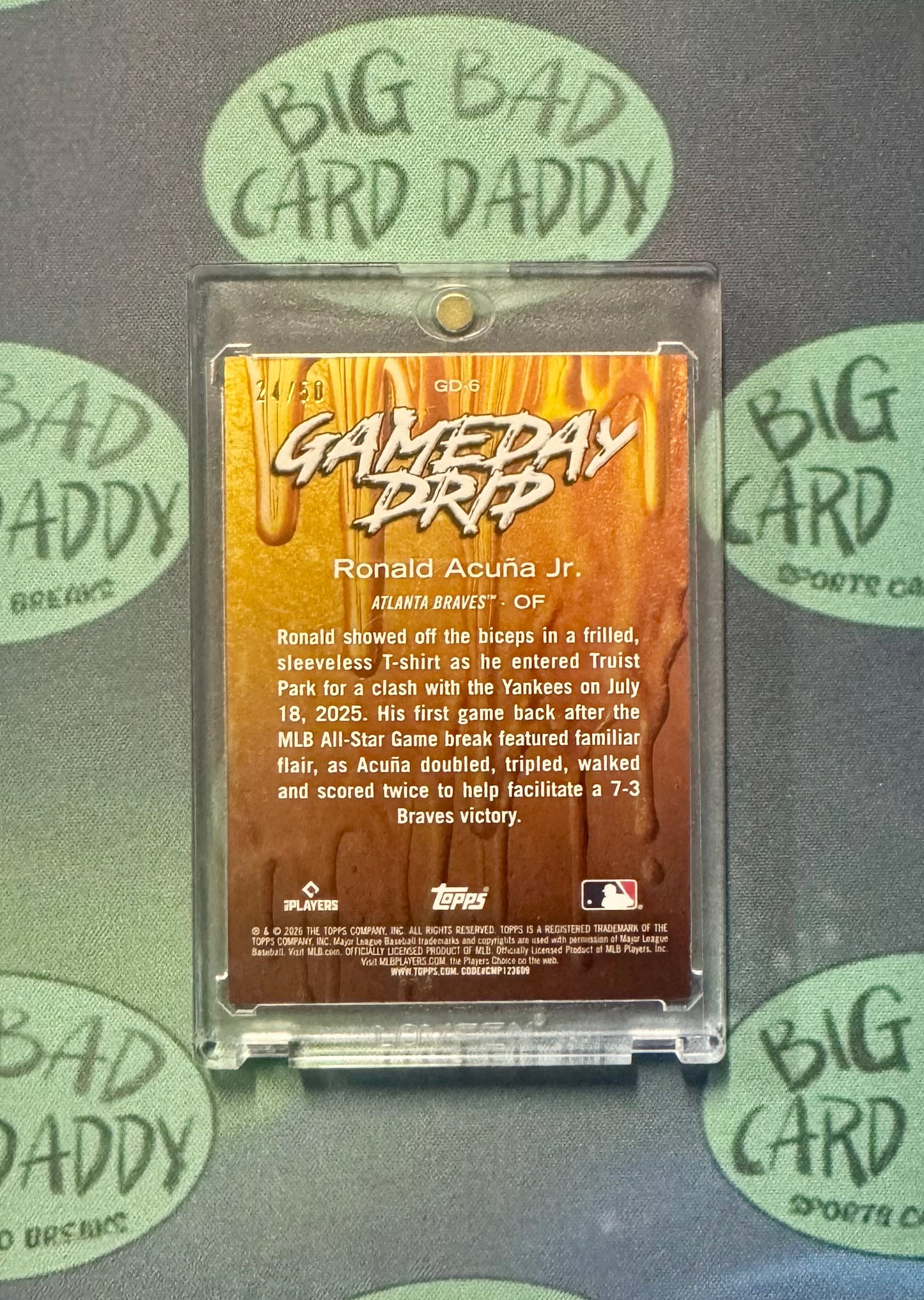 Ronald Acuna Jr. Topps Gameday Drip /50