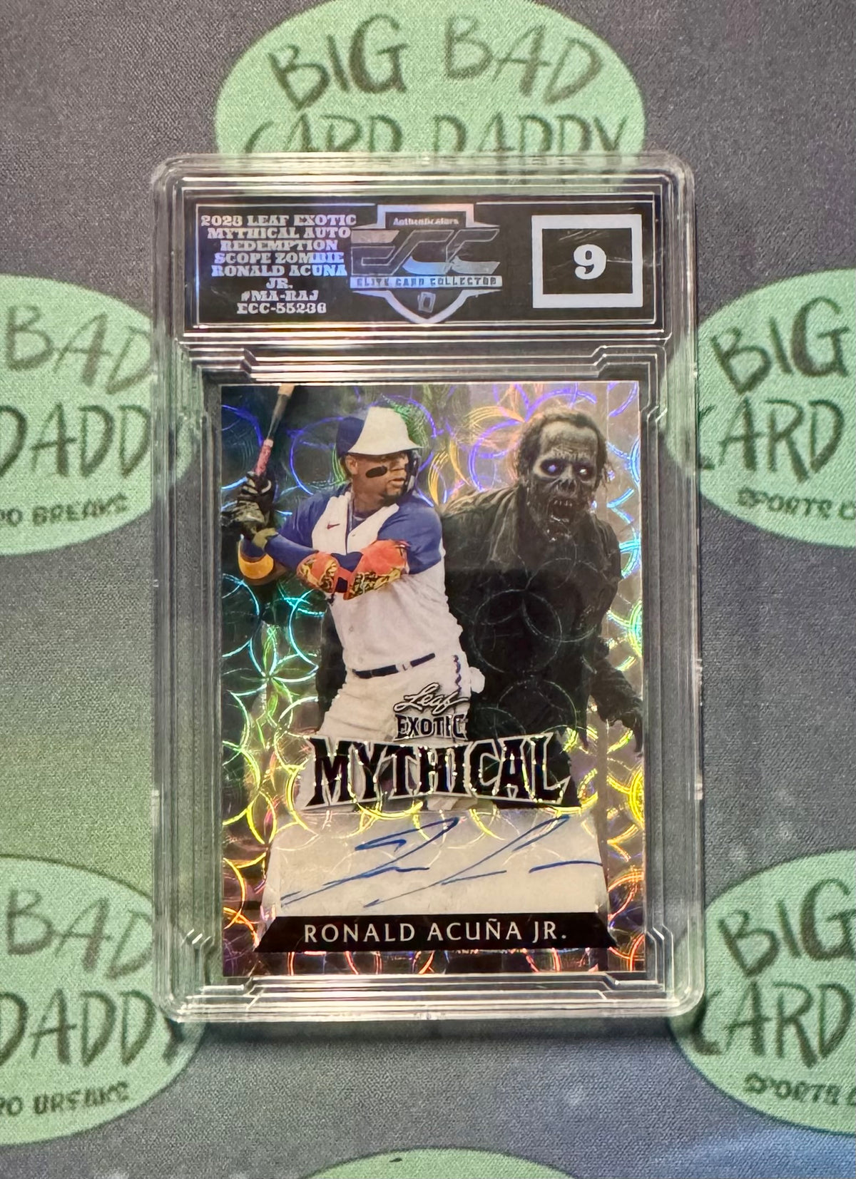 Ronald Acuna Jr. Leaf Mythical (Zombie) 1/1 Auto ECC 9