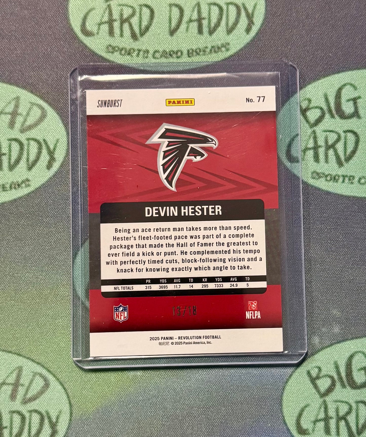 Devin Hester Revolution /18 Sunburst