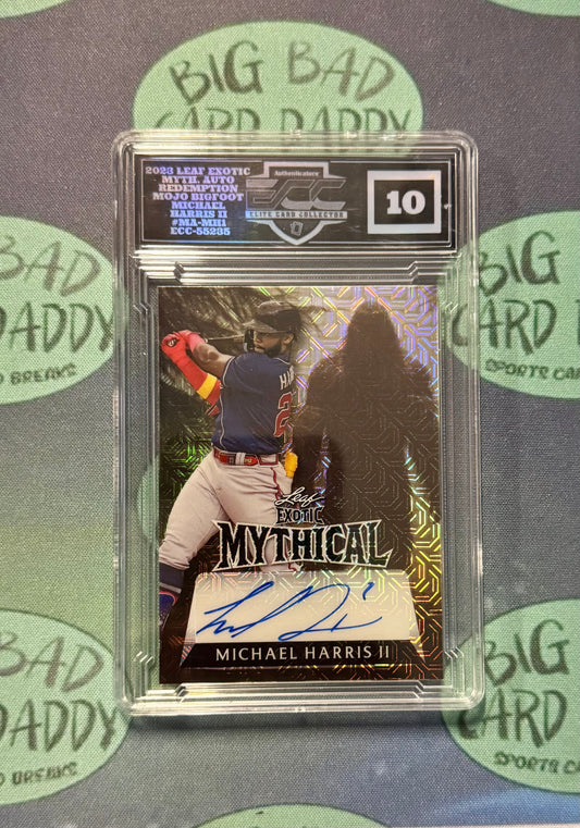Michael Harris Leaf Mythical (Bigfoot) 1/1 Auto ECC 10