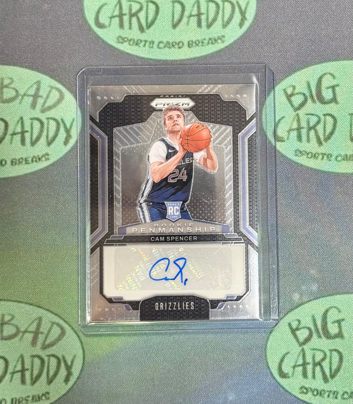 Cam Spencer Prizm Rookie Penmanship Auto