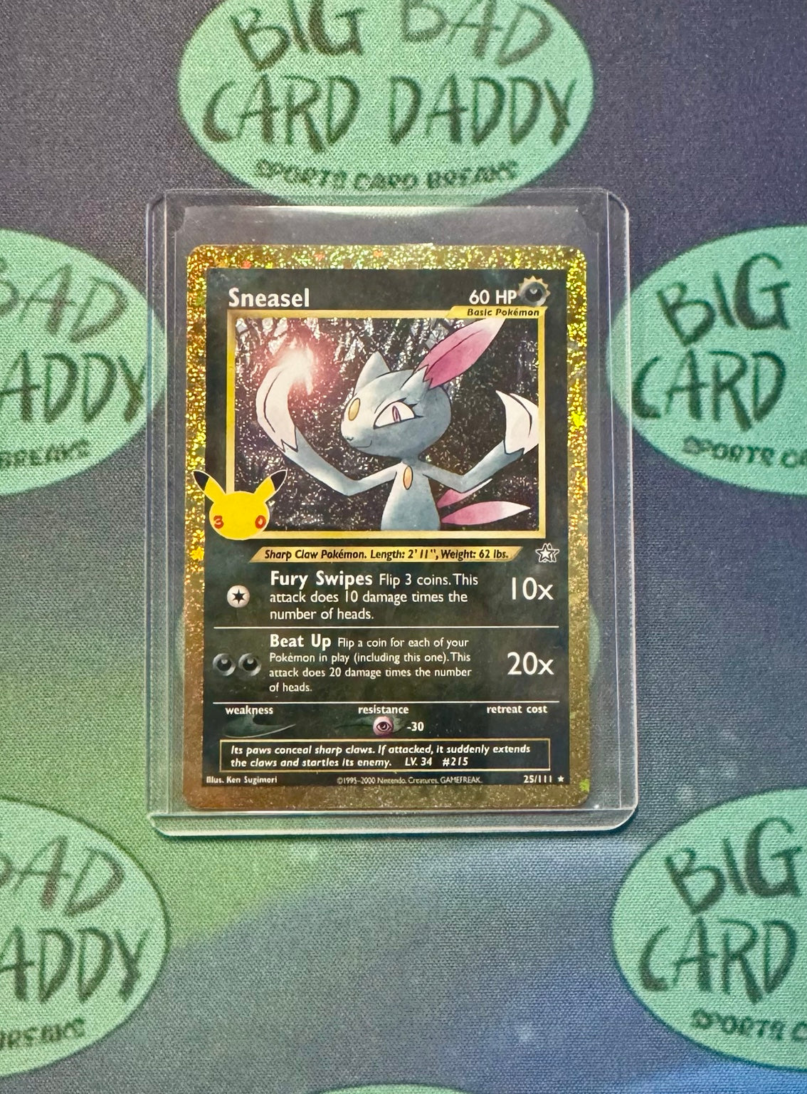 Sneasel 25/111 — 30th Celebration front