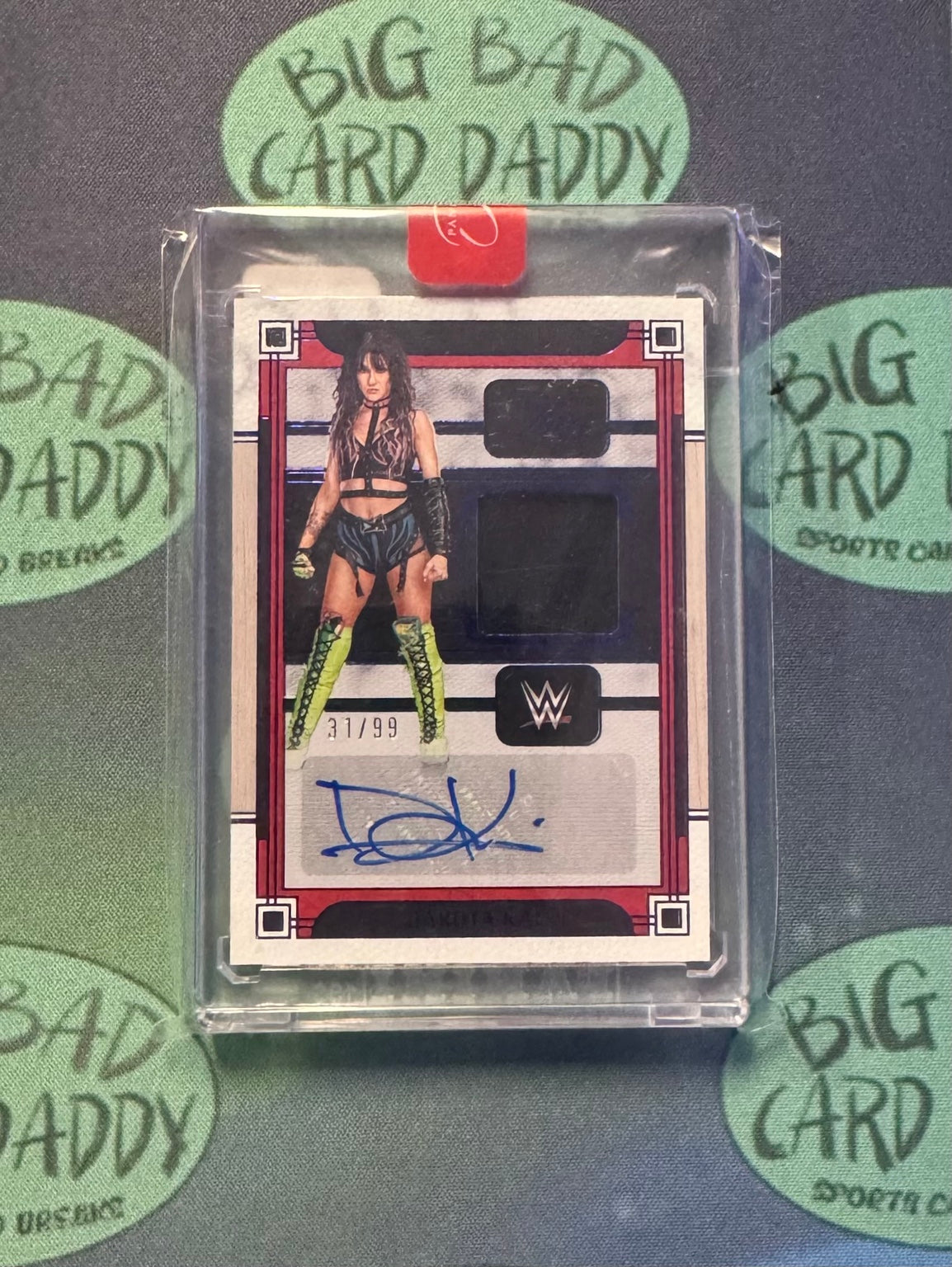 Dakota Kai Patch Autograph /99 front
